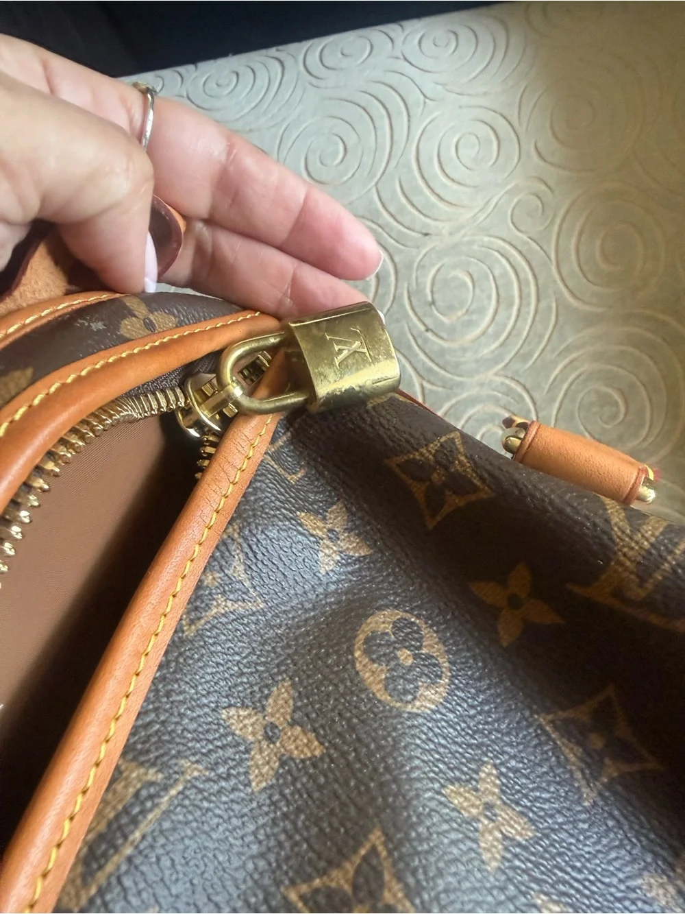 Louis Vuitton Monogram Canvas Brown and Natural Leather Pet Carrier